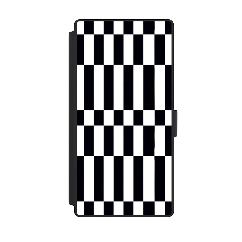 Galaxy S23 Ultra NIVOflip Checked Abstract Bold Black and White Color Block