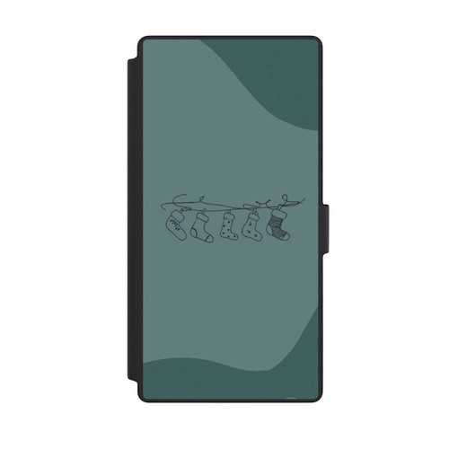 Samsung Galaxy S23 Ultra NIVOflip Christmas stockings line art minimalistic