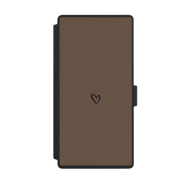 Galaxy S23 Ultra NIVOflip Herz Minimalistisch Braun