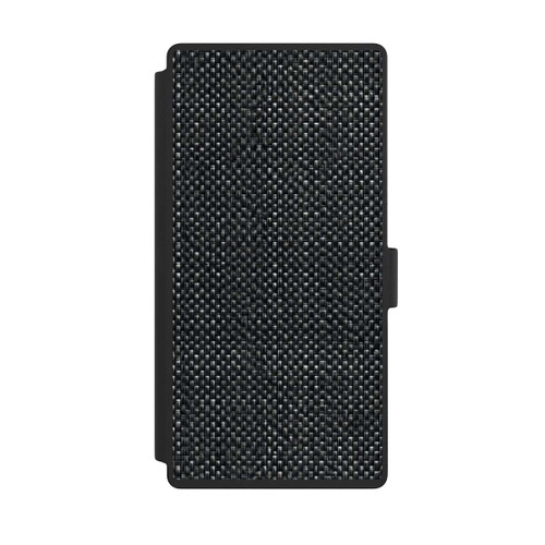 Samsung Galaxy S23 Ultra NIVOflip Abstrakter schwarzer Stoff