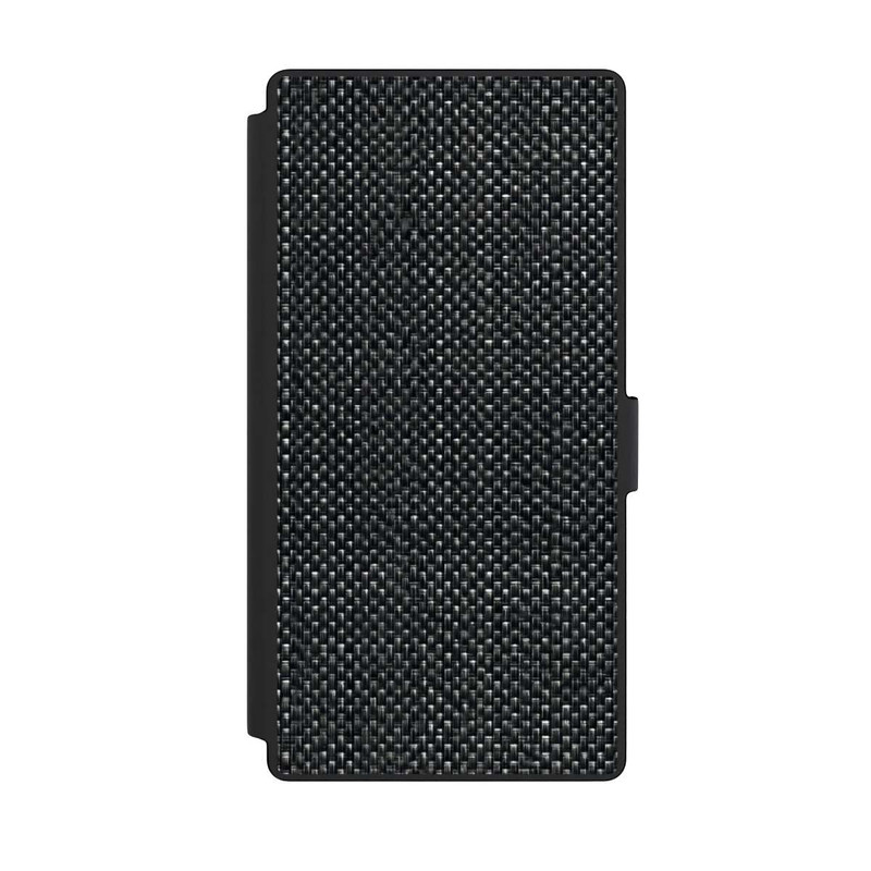 Galaxy S23 Ultra NIVOflip Abstrakter schwarzer Stoff