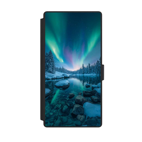 Samsung Galaxy S23 Ultra NIVOflip Nordlichter Glühen mit KI