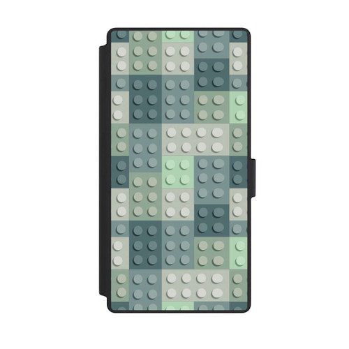 Samsung Galaxy S23 Ultra NIVOflip Grünes Blockmuster