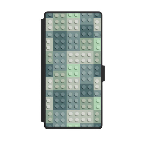 Samsung Galaxy S23 Ultra NIVOflip Grünes Blockmuster