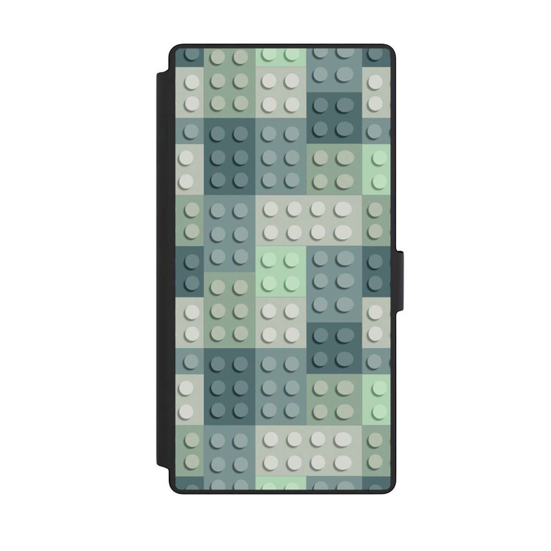Galaxy S23 Ultra NIVOflip Grünes Blockmuster