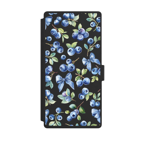 Samsung Galaxy S23 Ultra NIVOflip Blaubeere Schleifen Transparent mit KI