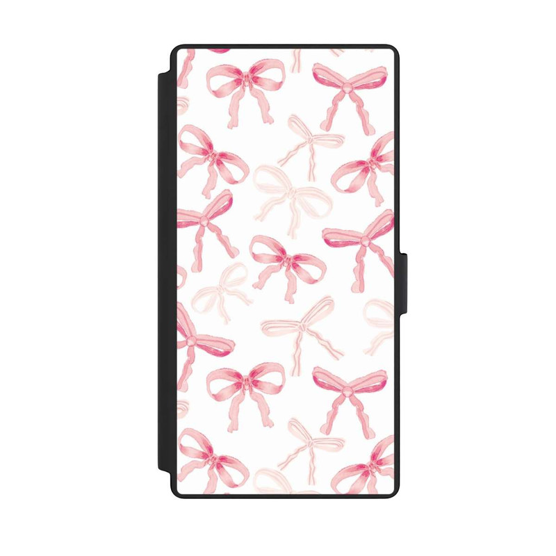 Galaxy S23 Ultra NIVOflip Hell Rosa Schleifen Muster
