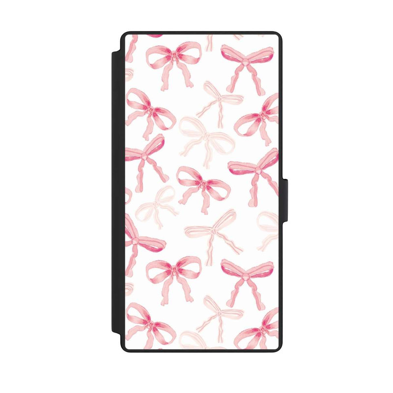 Galaxy S23 Ultra NIVOflip Hell Rosa Schleifen Muster