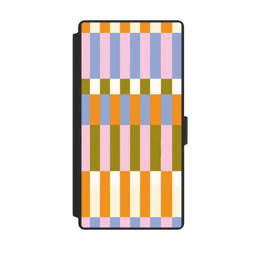 Samsung Galaxy S23 Ultra NIVOflip Thème à Carreaux Colorés et Audacieux