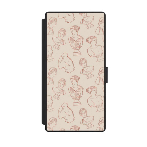 Samsung Galaxy S23 Ultra NIVOflip Griechische Büsten Art-Déco Braun