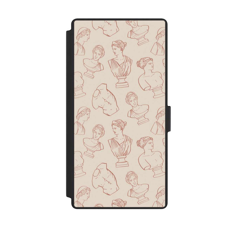 Galaxy S23 Ultra NIVOflip Griechische Büsten Art-Déco Braun