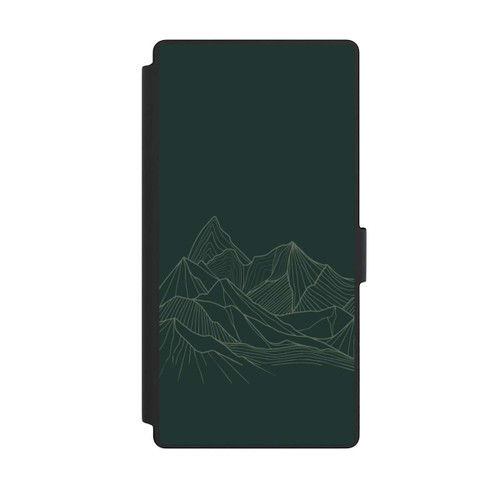 Samsung Galaxy S23 Ultra NIVOflip Berg Line Art Grün