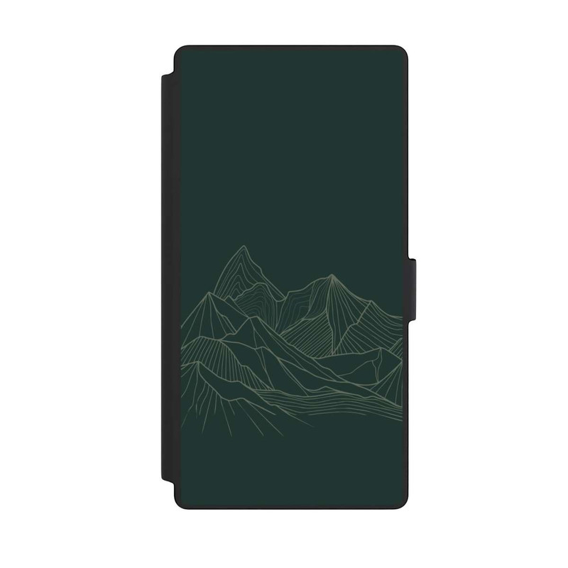 Galaxy S23 Ultra NIVOflip Berg Line Art Grün