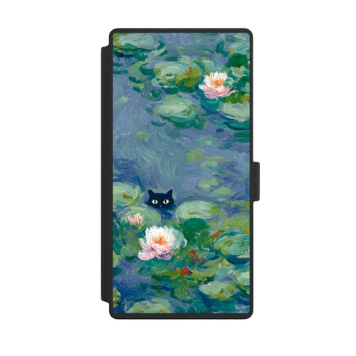 Samsung Galaxy S23 Ultra NIVOflip Katze im Teich Gemälde