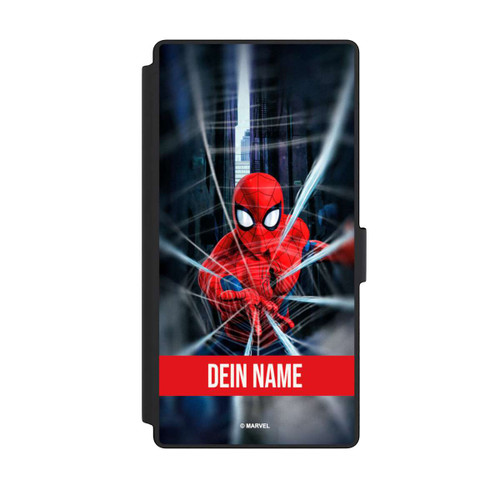 Samsung Galaxy S23 Ultra NIVOflip Spiderman Webs in Action Personalisierbar