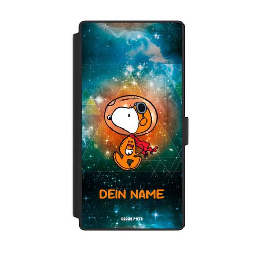 Samsung Galaxy S23 Ultra NIVOflip Snoopy Weltraumreisender Personalisierbar