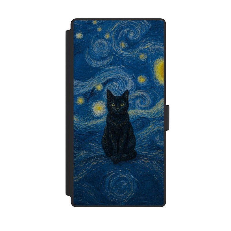 Galaxy S23 Ultra NIVOflip La Nuit étoilée de Vincent van Gogh avec un chat avec l'IA