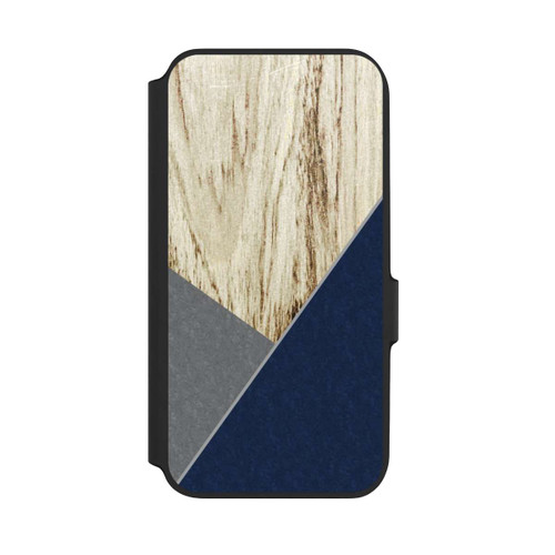 Samsung Galaxy A54 5G NIVOflip Bois Graphique Bleu