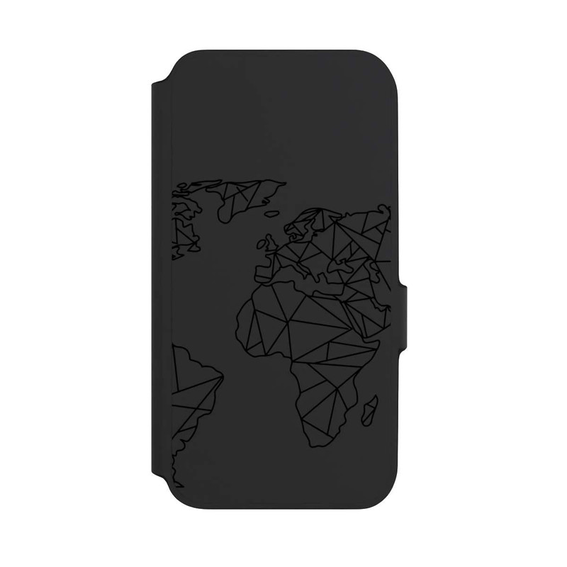 Galaxy A54 5G NIVOflip Carte Polygone Noir sans Fond