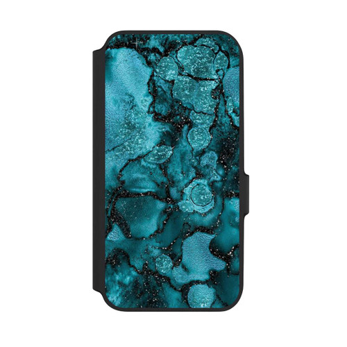 Samsung Galaxy A54 5G NIVOflip  Blauer Glitzerlook