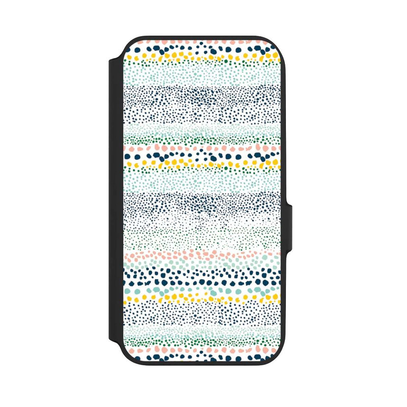 Galaxy A54 5G NIVOflip Kleine Punkte, strukturiertes Weiß