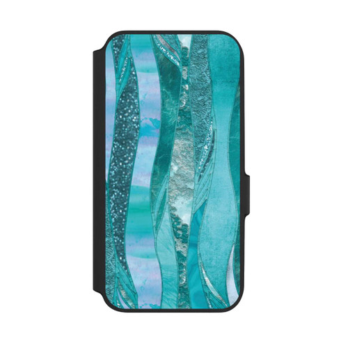 Samsung Galaxy A54 5G NIVOflip glamouröser Glitzerlook blau