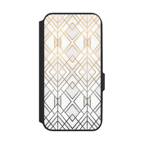 Samsung Galaxy A54 5G NIVOflip Gold und Grauer Geo Golddruck