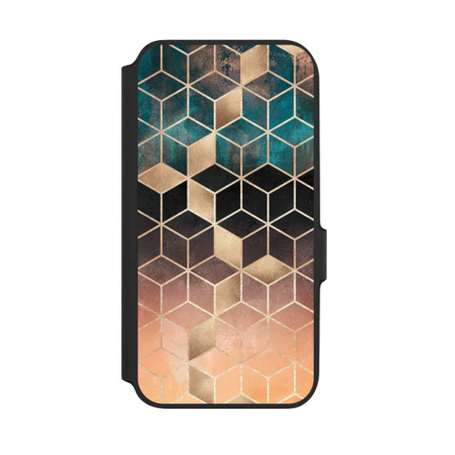 Samsung Galaxy A54 5G NIVOflip Ombre Traum Würfel Gold Druck