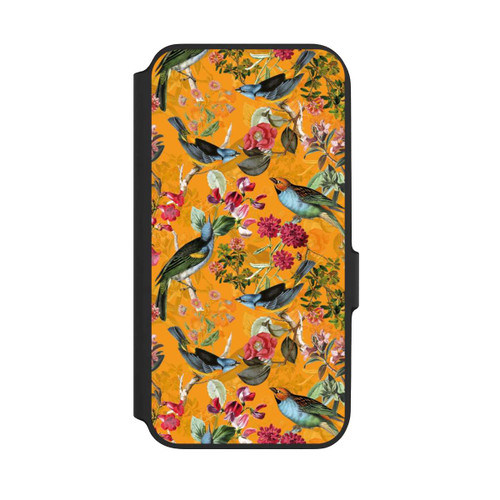 Samsung Galaxy A54 5G NIVOflip Tapete mit Vögeln und Blumen