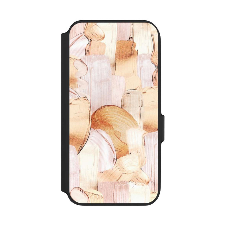 Galaxy A54 5G NIVOflip White/Gold Brush Pattern