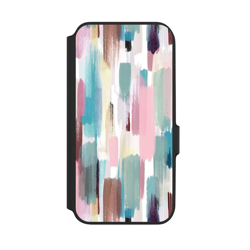 Galaxy A54 5G NIVOflip Coups de pinceau abstraits Nuances pastel