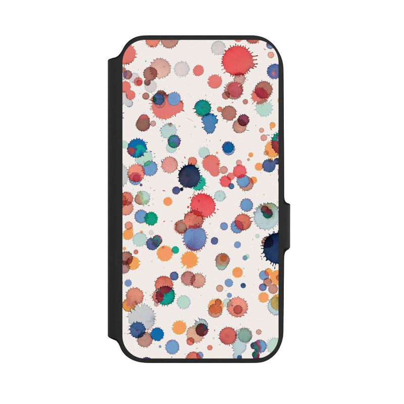 Galaxy A54 5G NIVOflip Tropfen Aquarell Textur Blau Gelb