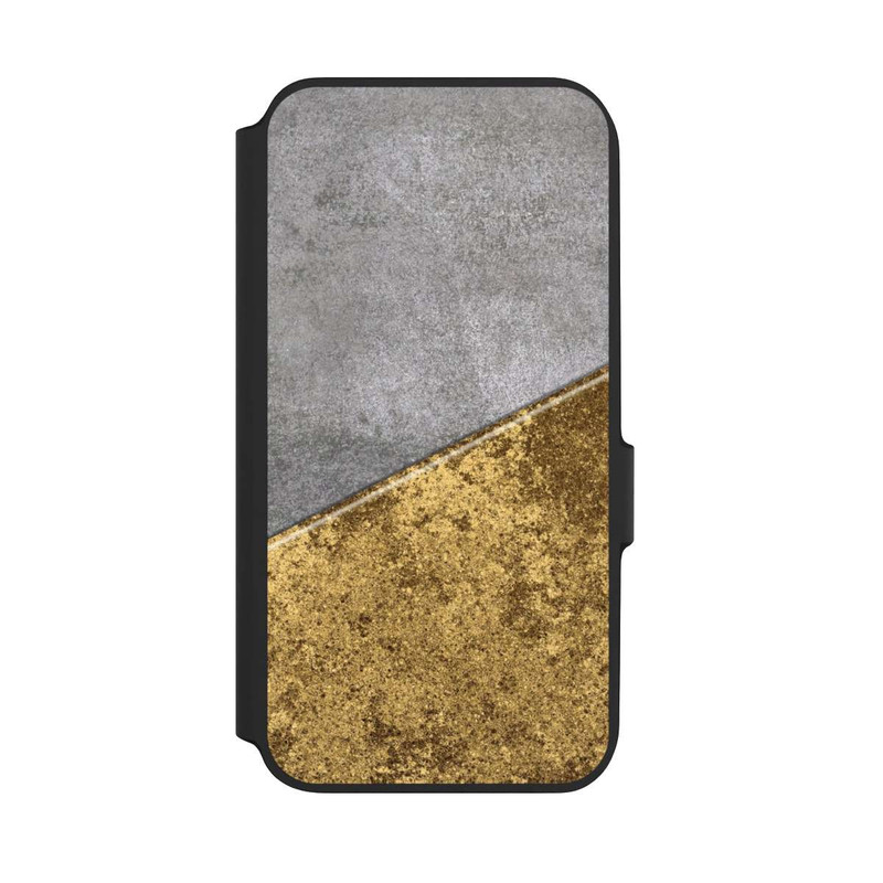 Galaxy A54 5G NIVOflip Beton und Goldlook