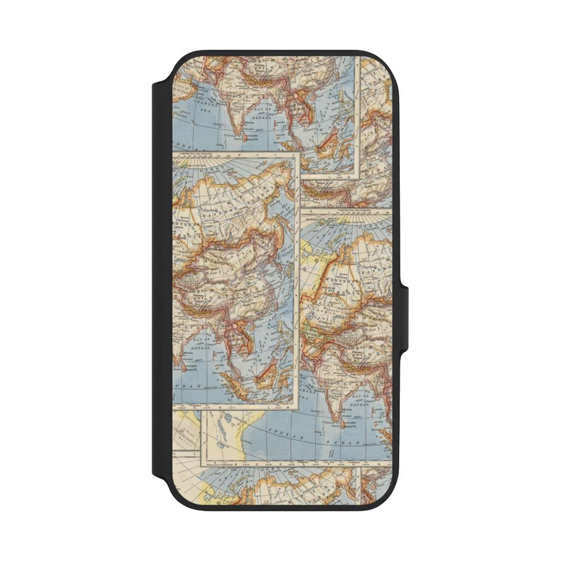 Galaxy A54 5G NIVOflip Carte du monde vintage