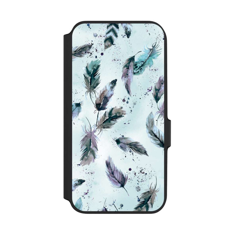 Galaxy A54 5G NIVOflip Magische Federn Sanftes Blau