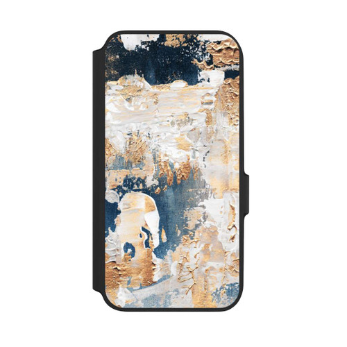 Samsung Galaxy A54 5G NIVOflip Abstraktion Blau und Gold