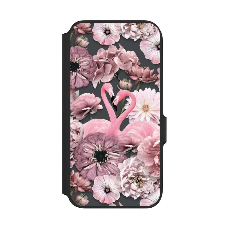 Galaxy A54 5G NIVOflip Flamants roses en motif de fleurs
