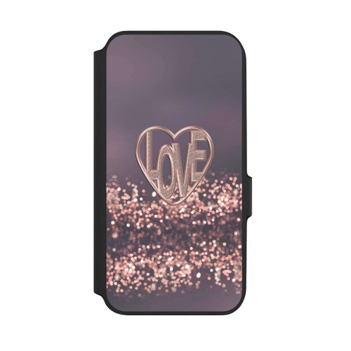 Samsung Galaxy A54 5G NIVOflip LOVE Glitzerrosa