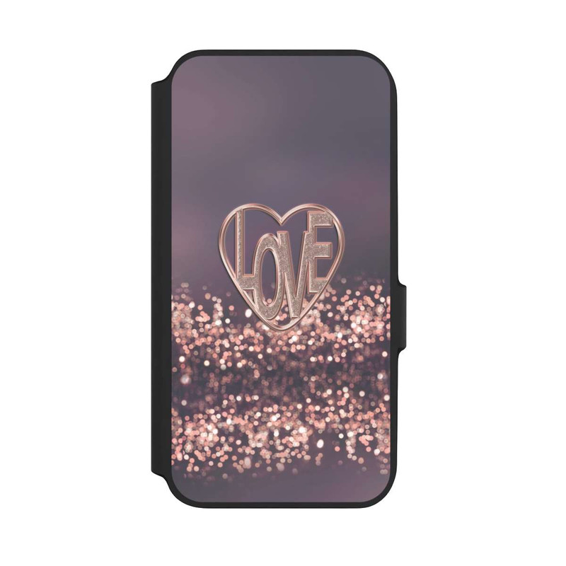 Galaxy A54 5G NIVOflip LOVE Rose Pailleté