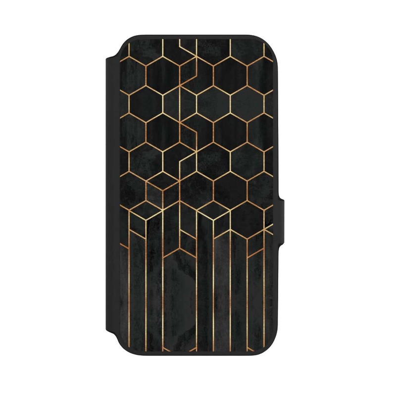 Galaxy A54 5G NIVOflip Schwarze Sechsecke