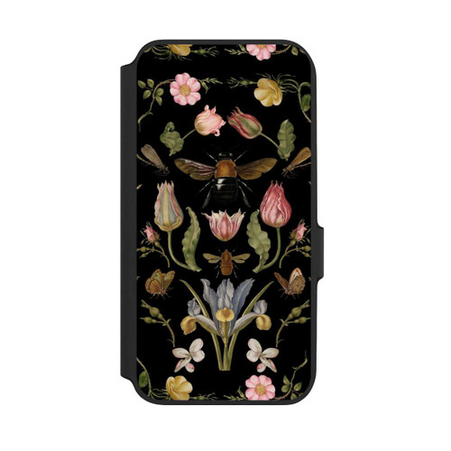 Samsung Galaxy A54 5G NIVOflip Wildblumen und Biene Schwarz