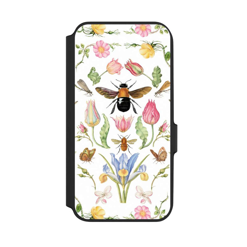 Galaxy A54 5G NIVOflip Wildblumen mit Biene weiß