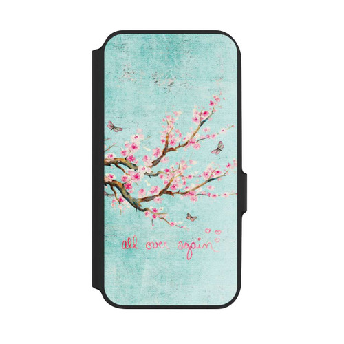 Samsung Galaxy A54 5G NIVOflip Motif d'arbre en fleurs de cerisier bleu