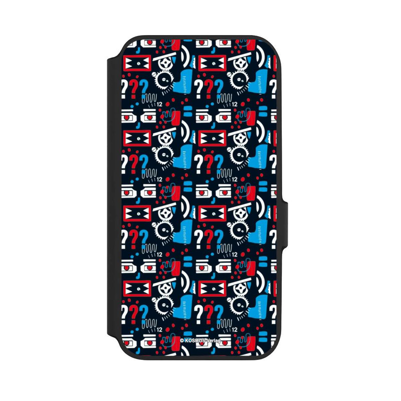 Galaxy A54 5G NIVOflip Drei Fragezeichen Wildes Muster