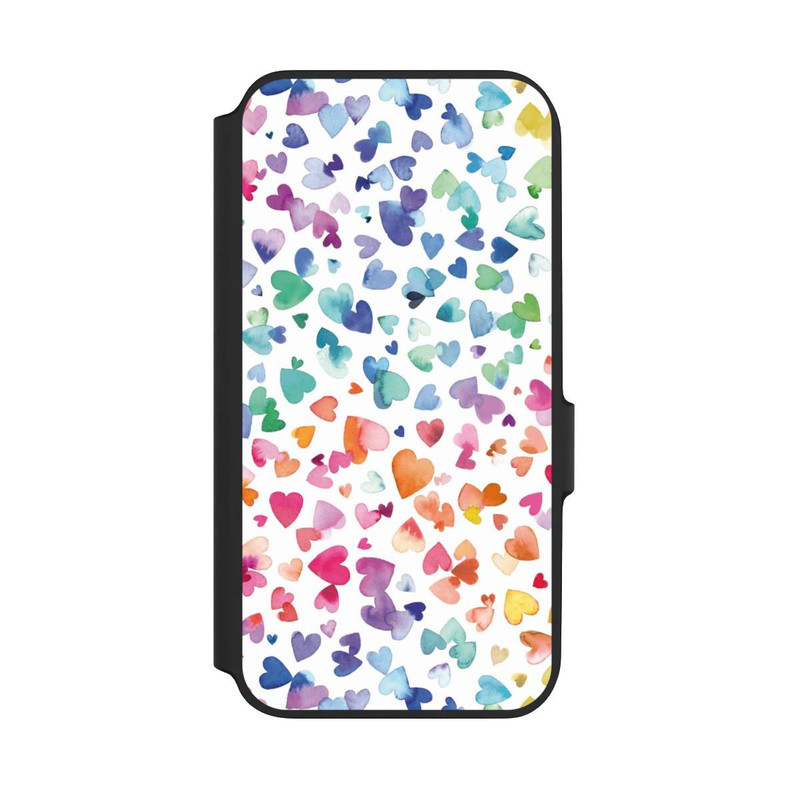 Galaxy A54 5G NIVOflip Coeurs d'amour aquarelle