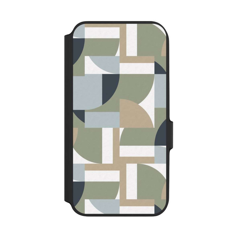 Galaxy A54 5G NIVOflip Polygones futuristes du Bauhaus Beige