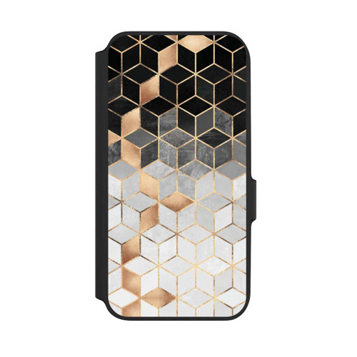 Samsung Galaxy A54 5G NIVOflip Würfel dunkel und gold