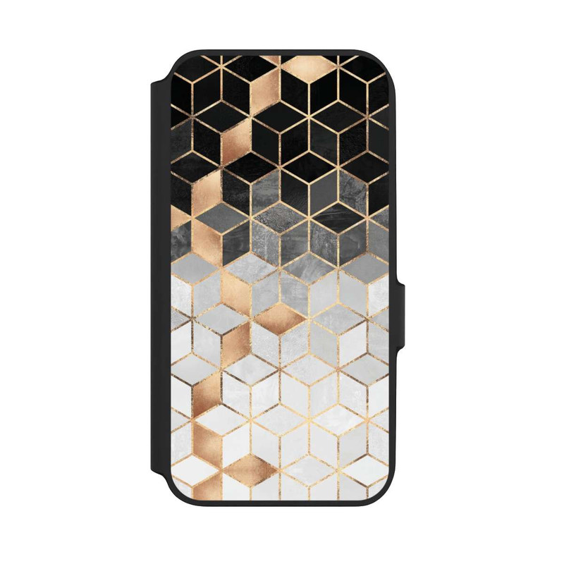 Galaxy A54 5G NIVOflip Würfel dunkel und gold