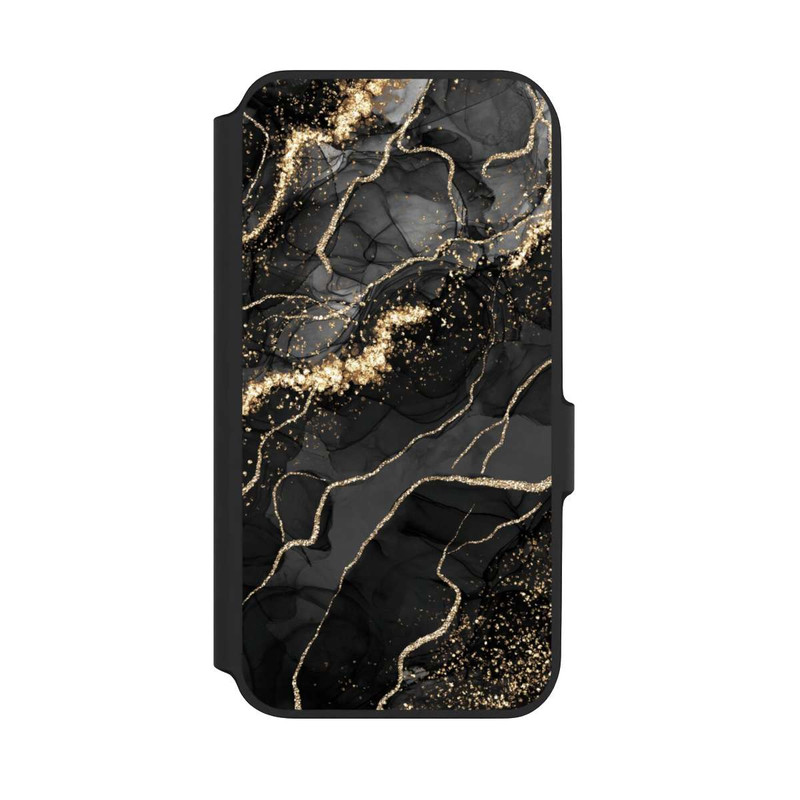 Galaxy A54 5G NIVOflip Look Spirales de Marbre Sombre & Or