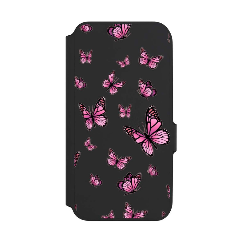 Galaxy A54 5G NIVOflip Schmetterlinge pink